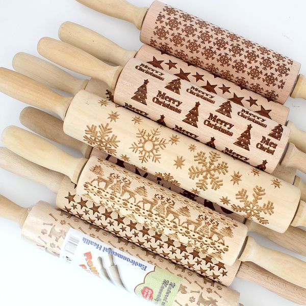 43cm christmas embossing rolling pin engraved carved wood embossed rolling pin snowflake reindeer baking
43cm christmas embossing rolling pin engraved carved wood embossed rolling pin snowflake reindeer baking