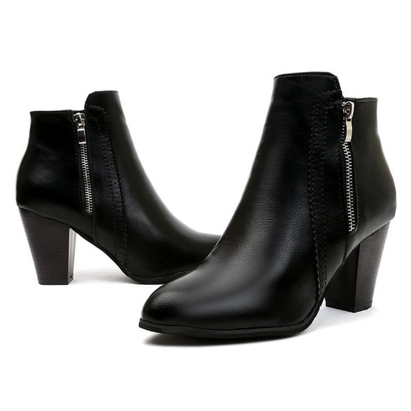sailing lu autumn woman ankle boots ladies zip square high heels female fashion sewing casual short boots plus size 43 xwx7379, Black
sailing lu autumn woman ankle boots ladies zip square high heels female fashion sewing casual short boots plus size 43 xwx7379, Black
