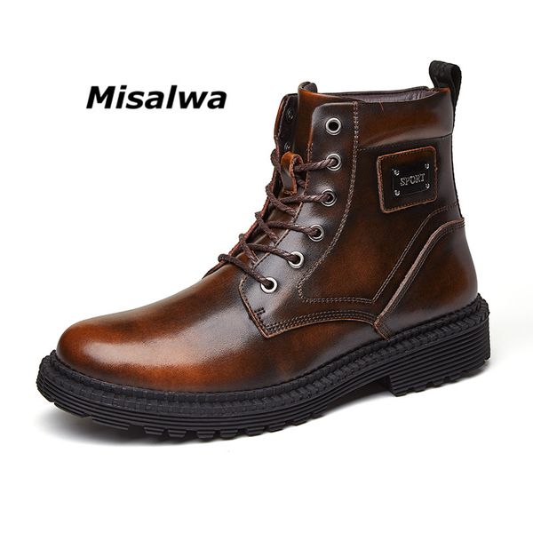 misalwa winter casual boots men's round toe safety water resistant leather shoes spring work safety ankle boots drop shipping, Black
misalwa winter casual boots men's round toe safety water resistant leather shoes spring work safety ankle boots drop shipping, Black