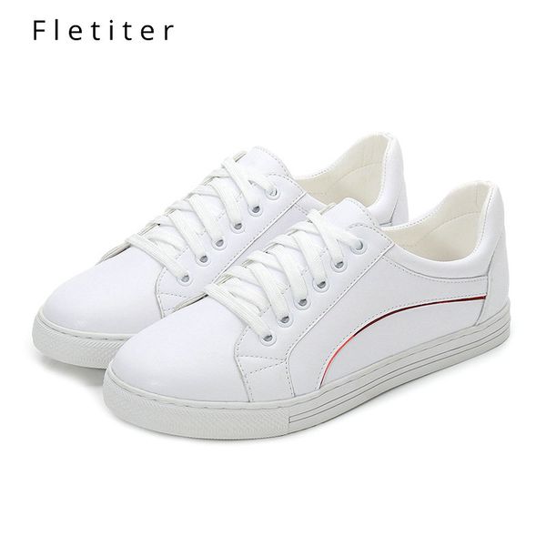 new 2019 sneakers spring autumn comfortable shoes women flats soft leather fashion women's casual white shoes size 32-43, Black
new 2019 sneakers spring autumn comfortable shoes women flats soft leather fashion women's casual white shoes size 32-43, Black