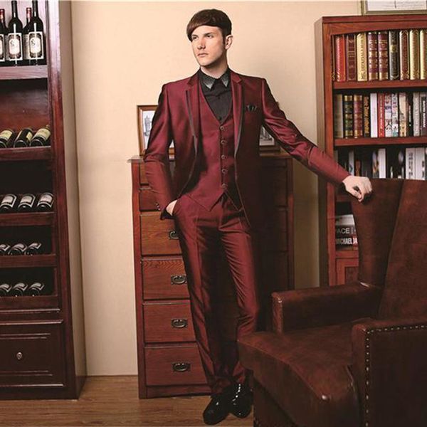 red groom tuxedos notch lapel mens wedding tuxedos fashion man jacket blazer 3 piece suit(jacket+pants+vest, Black;gray
red groom tuxedos notch lapel mens wedding tuxedos fashion man jacket blazer 3 piece suit(jacket+pants+vest, Black;gray