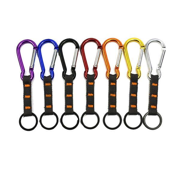 backpack belt hanging key ring holder carabiner clip for sports bag 7 colors buckled hook three rings combination
backpack belt hanging key ring holder carabiner clip for sports bag 7 colors buckled hook three rings combination