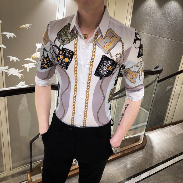 men's casual shirts 2021 summer men floral half sleeve slim fit blouse mens clothing streetwear tuxedo shirt dress 3xl, White;black
men's casual shirts 2021 summer men floral half sleeve slim fit blouse mens clothing streetwear tuxedo shirt dress 3xl, White;black