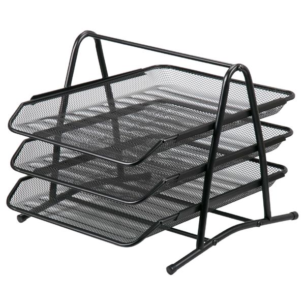 3 tier mesh document letter tray, desk file organizer for home office, 9''height
3 tier mesh document letter tray, desk file organizer for home office, 9''height