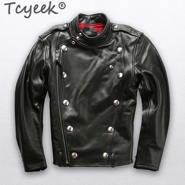 tcyeek 100% натуральной кожи коровы пальто мужской одежды 2020 streetwear заклепка из натуральной кожи куртка мужчины мото байкер пальто кур, Black
tcyeek 100% натуральной кожи коровы пальто мужской одежды 2020 streetwear заклепка из натуральной кожи куртка мужчины мото байкер пальто кур, Black