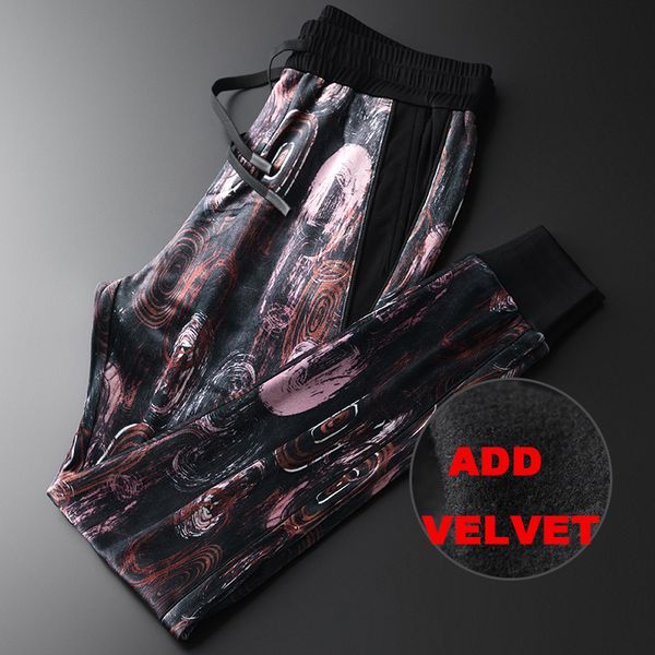 new pleuche allover printed mens pants luxury add velvet thick elastic waist man pants autumn winter slim fit men's trousers, Black
new pleuche allover printed mens pants luxury add velvet thick elastic waist man pants autumn winter slim fit men's trousers, Black