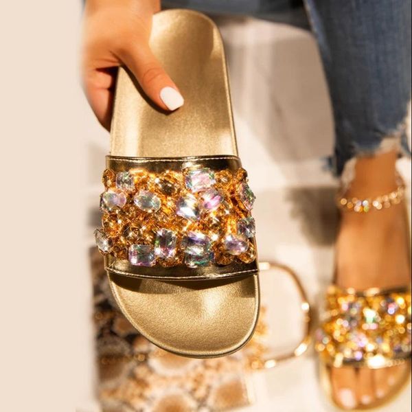 38# women diamond bling rhinestone slippers plus size summer flip-flops open toe rhinestone casual beach shoes flats slippers, Black
38# women diamond bling rhinestone slippers plus size summer flip-flops open toe rhinestone casual beach shoes flats slippers, Black