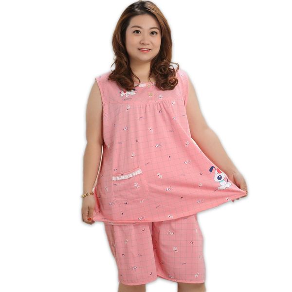 plus size 100% cotton short pajamas sets women sleeveless xxxxxl 130kg summer pijama sleepwear cute cartoon pyjamas, Black;red
plus size 100% cotton short pajamas sets women sleeveless xxxxxl 130kg summer pijama sleepwear cute cartoon pyjamas, Black;red