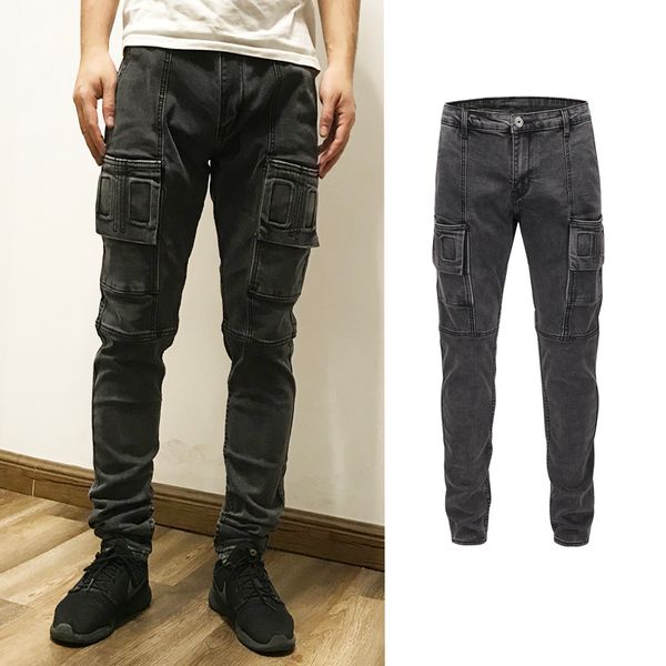 боковые карманы грузовой тощий тонкий denim jeans men 2020 hip hop vintage harajuku streetwear мужской карандаш джинсы брюки, Blue
боковые карманы грузовой тощий тонкий denim jeans men 2020 hip hop vintage harajuku streetwear мужской карандаш джинсы брюки, Blue