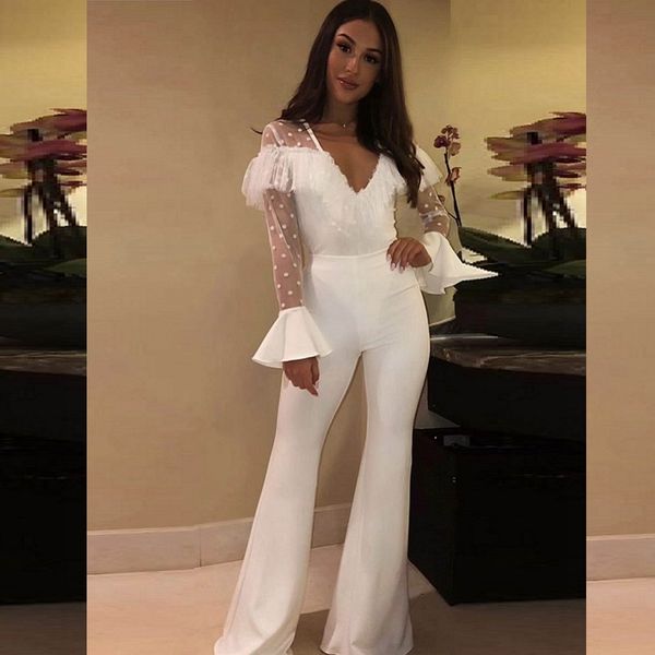 2019 summer new arrival chic white woman jumpsuit bandage long sleeve lace bodycon girl party bodysuit, Black;white
2019 summer new arrival chic white woman jumpsuit bandage long sleeve lace bodycon girl party bodysuit, Black;white
