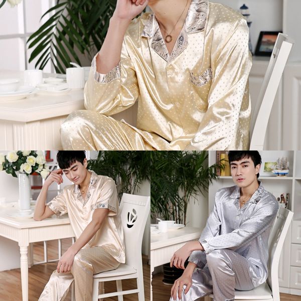 summer men summer silk sleeping suit casual long sleeve clothes pajamas home pajamas silk home clothes, Blue;red
summer men summer silk sleeping suit casual long sleeve clothes pajamas home pajamas silk home clothes, Blue;red