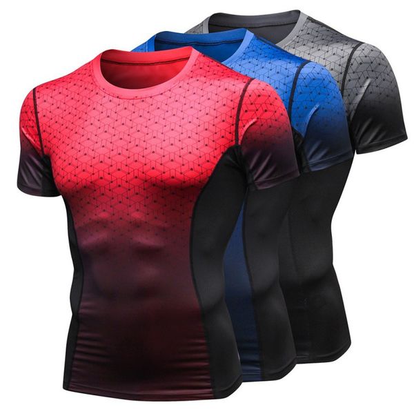 men's summer sports t-shirt casual dry short-sleeve fashion slim men's running t-shirt, Black;red
men's summer sports t-shirt casual dry short-sleeve fashion slim men's running t-shirt, Black;red