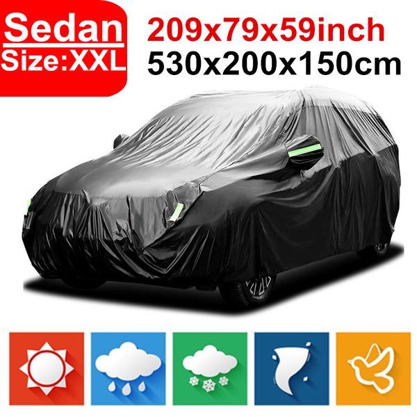 209 дюймовый 530cm 420d дождь proof covers водонепроницаемый автомобилей седан седан протектор вс уф снег пыль d40
209 дюймовый 530cm 420d дождь proof covers водонепроницаемый автомобилей седан седан протектор вс уф снег пыль d40