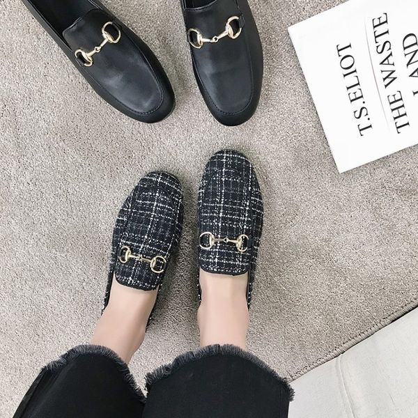 tenis feminino single shoes female spring a pedal lazy shoes flat square buckle square head british wind j14-83, Black
tenis feminino single shoes female spring a pedal lazy shoes flat square buckle square head british wind j14-83, Black