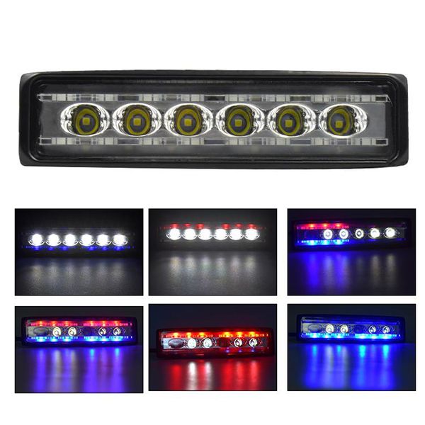 1pc/2pcs 6 inch 9-31v 18w pmma lens car off-road suv atv led work light bar red & blue strobe lamp headlights
1pc/2pcs 6 inch 9-31v 18w pmma lens car off-road suv atv led work light bar red & blue strobe lamp headlights