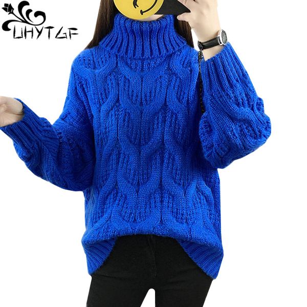 uhytgf knitted pullover turtleneck sweater womens long-sleeved loose autumn winter sweater ladies thick warm female sweaters 758, White;black
uhytgf knitted pullover turtleneck sweater womens long-sleeved loose autumn winter sweater ladies thick warm female sweaters 758, White;black