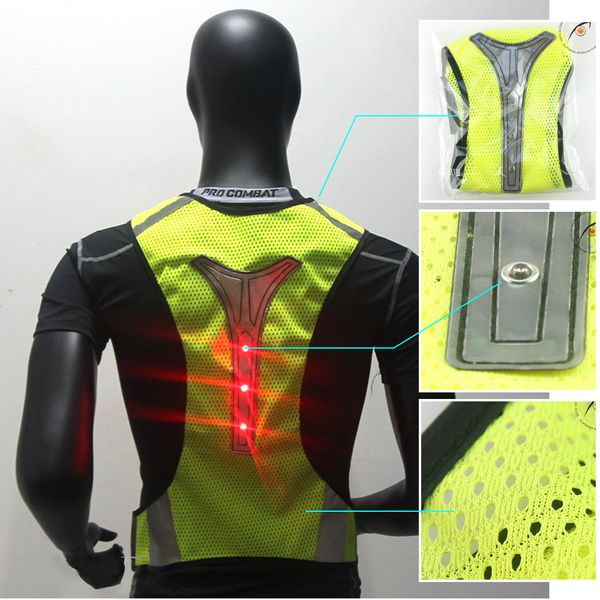 outdoor sports reflective led vest turn signal light vest bicycle reflective warning vests high visibility safety clothes, Black
outdoor sports reflective led vest turn signal light vest bicycle reflective warning vests high visibility safety clothes, Black