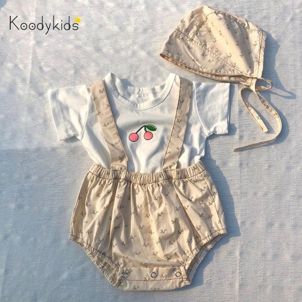 koodykids 2020 baby girl clothes set 3pcs summer clothes shirt shorts flowers cherry quality toddler girl summer outfit, White
koodykids 2020 baby girl clothes set 3pcs summer clothes shirt shorts flowers cherry quality toddler girl summer outfit, White