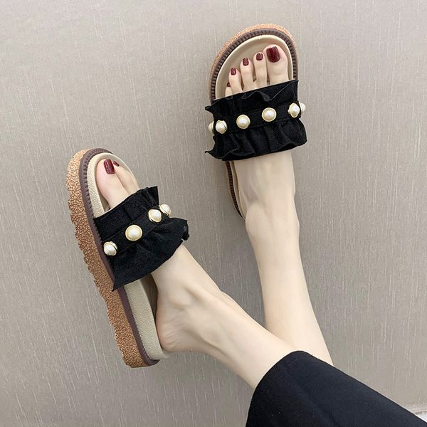 slippers women summer flat shoes female med slides loafers pantofle lady platform 2020 girl fashion cotton, Black
slippers women summer flat shoes female med slides loafers pantofle lady platform 2020 girl fashion cotton, Black