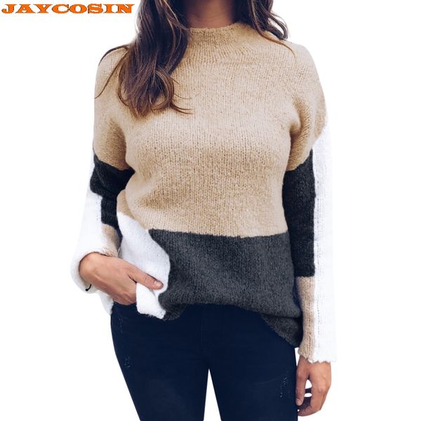 jaycosin fashion design womens casual long sleeve jumper o neck stitching color sweaters blouse sweater new, White;black
jaycosin fashion design womens casual long sleeve jumper o neck stitching color sweaters blouse sweater new, White;black