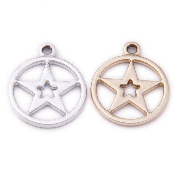 bulk 200pcs/lot round circle star charms pendant 16*19mm silver & gold plated good for craft making, Bronze;silver
bulk 200pcs/lot round circle star charms pendant 16*19mm silver & gold plated good for craft making, Bronze;silver