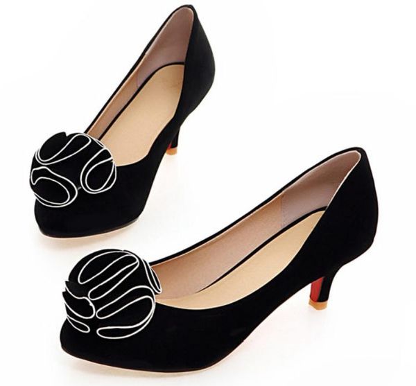 2019 women's shoes in spring and autumn with new style high heel fine heel round head suede@w173, Black
2019 women's shoes in spring and autumn with new style high heel fine heel round head suede@w173, Black