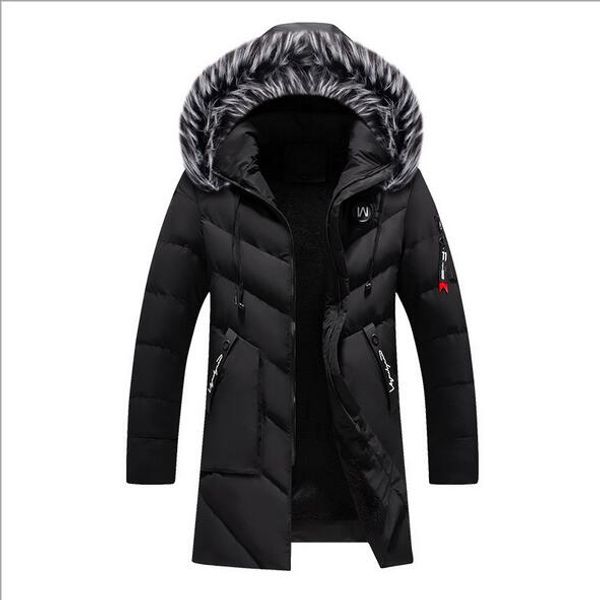 men's solid jacket 2020 new arrival thick warm coat long hooded jacket fur collar windproof padded coat fashion men, Black
men's solid jacket 2020 new arrival thick warm coat long hooded jacket fur collar windproof padded coat fashion men, Black
