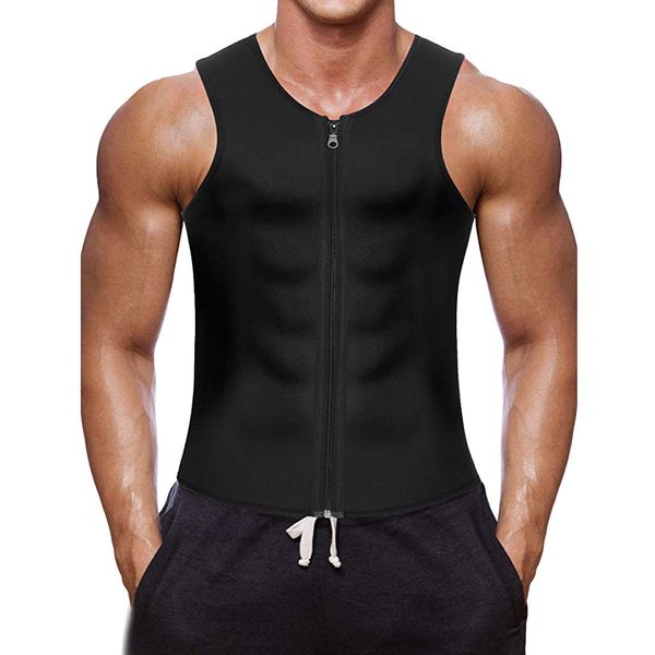 men waist vest for weightloss neoprene corset body shaper zipper tank black soft fitness outdoor gym running sports waist, Black;blue
men waist vest for weightloss neoprene corset body shaper zipper tank black soft fitness outdoor gym running sports waist, Black;blue