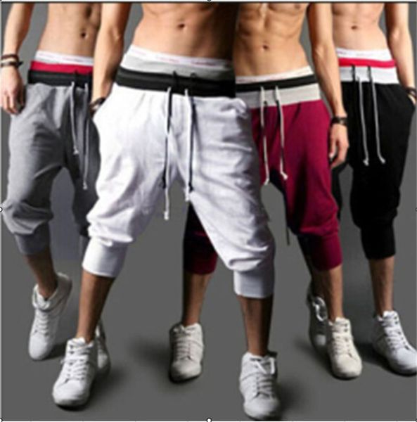 cotton designer men sports fitness pants loose men's fitness jogging harem pants drawstring capris mens trousers, Black
cotton designer men sports fitness pants loose men's fitness jogging harem pants drawstring capris mens trousers, Black