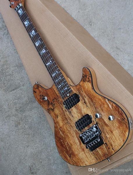 brown electric guitar with standard map varnish, abalone inlay, hh pickup, chrome hardware, to provide personalized service
brown electric guitar with standard map varnish, abalone inlay, hh pickup, chrome hardware, to provide personalized service