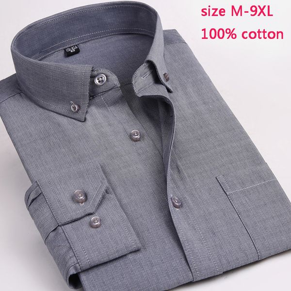 men's dress shirts arrival solid fashion autumn comfortable casual 100% cotton men small long sleeve plus size -7xl8xl9xl, White;black
men's dress shirts arrival solid fashion autumn comfortable casual 100% cotton men small long sleeve plus size -7xl8xl9xl, White;black