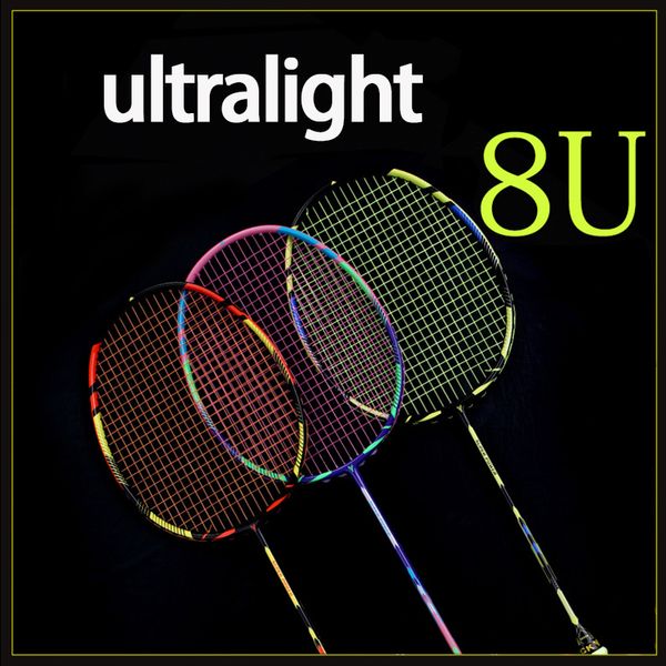 ultralight 8u 65g carbon professional badminton racket strings strung bag multicolor z speed force raket rqueta padel 22-32lbs
ultralight 8u 65g carbon professional badminton racket strings strung bag multicolor z speed force raket rqueta padel 22-32lbs