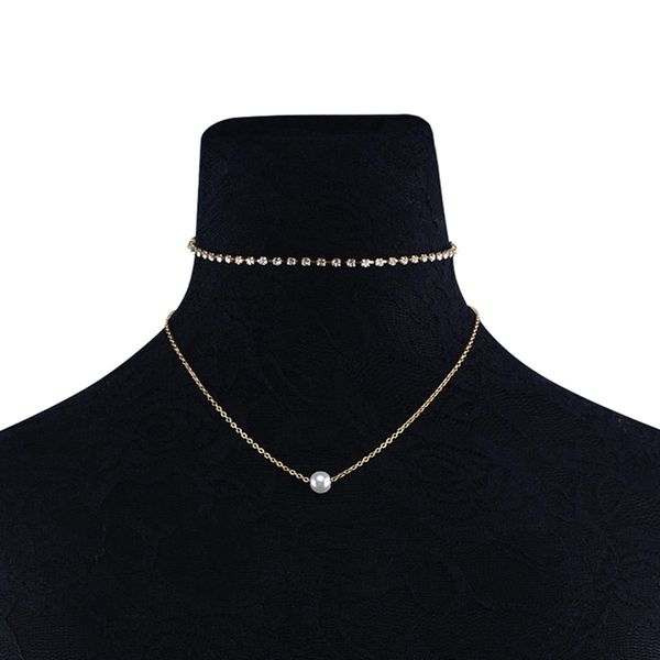multi-layer fashion pearl jewelry choker necklace gold chain statement weeding pendant & necklaces for women party jewelry, Silver
multi-layer fashion pearl jewelry choker necklace gold chain statement weeding pendant & necklaces for women party jewelry, Silver