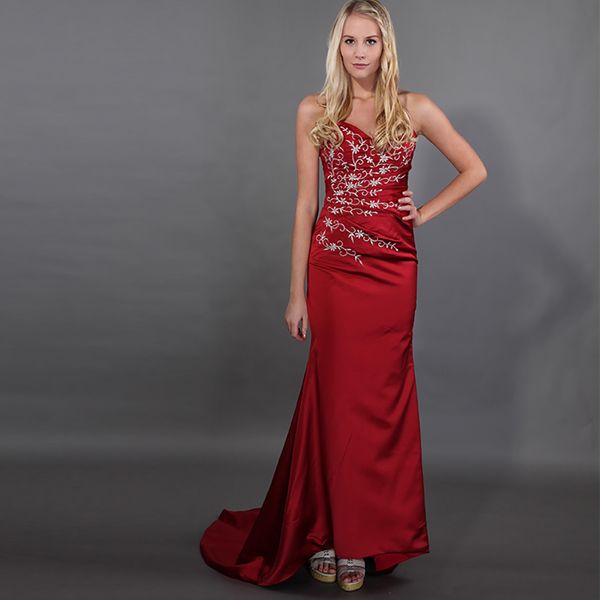 vintage burgundy evening dresses mermaid style embroider satin formal party dresses sweetheart elegant robe de soiree custom, Black;red
vintage burgundy evening dresses mermaid style embroider satin formal party dresses sweetheart elegant robe de soiree custom, Black;red