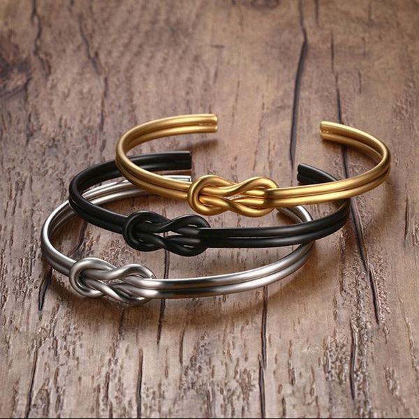 zg stainless steel simple style women jewelry open bracelets silver black knotted bracelet
zg stainless steel simple style women jewelry open bracelets silver black knotted bracelet
