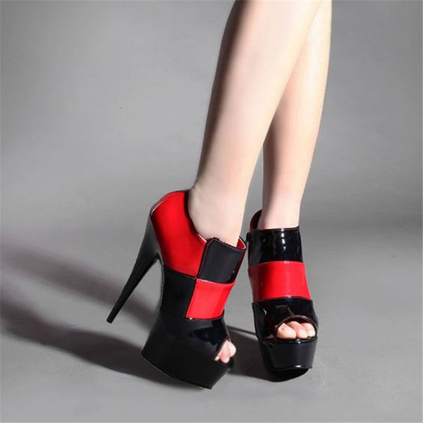 twerk matrue party high-heeled women's shoes peep toe ankle platform plus size sandles big-size, Black
twerk matrue party high-heeled women's shoes peep toe ankle platform plus size sandles big-size, Black