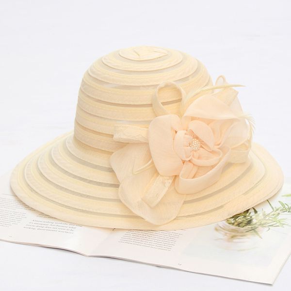 fs summer pink red fascinator hat for women wedding church dress wide brim elegant ladies organza beach hats with flower, Blue;gray
fs summer pink red fascinator hat for women wedding church dress wide brim elegant ladies organza beach hats with flower, Blue;gray