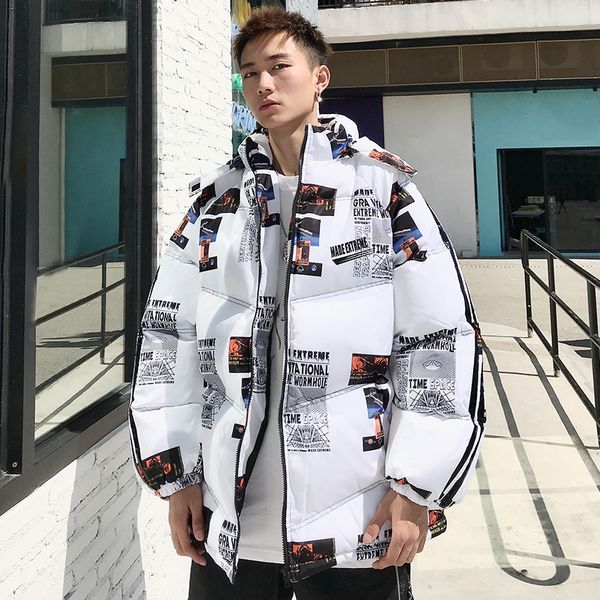 poster print thick cotton quilted jackets men winter men's full of printed detachable hooded sports ski jackets, Black
poster print thick cotton quilted jackets men winter men's full of printed detachable hooded sports ski jackets, Black
