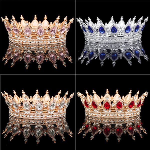 vintage baroque queen king bride tiara crown for women headdress prom bridal tiaras and crowns wedding hair jewelry accessories cj191226, White;golden
vintage baroque queen king bride tiara crown for women headdress prom bridal tiaras and crowns wedding hair jewelry accessories cj191226, White;golden