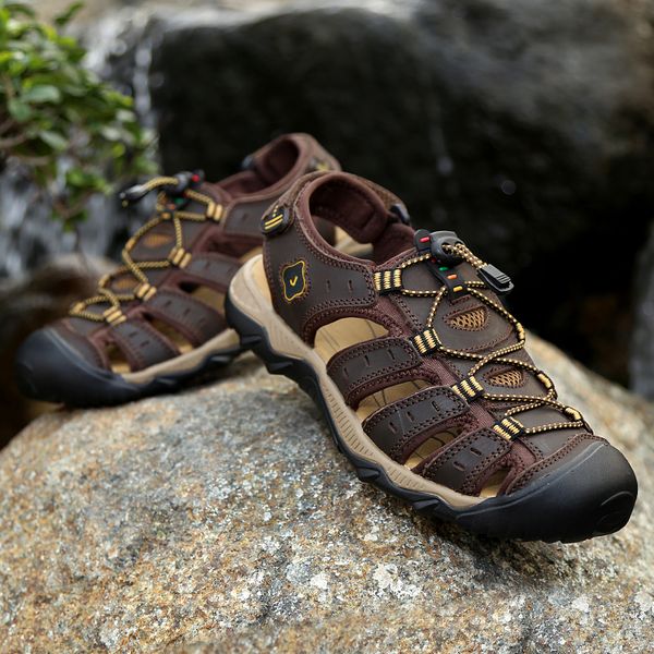 rommedal genuine cow leather summer sandal for men waterproofe anti-slip traveling lace-up casual sneaker round toe footwear, Black
rommedal genuine cow leather summer sandal for men waterproofe anti-slip traveling lace-up casual sneaker round toe footwear, Black
