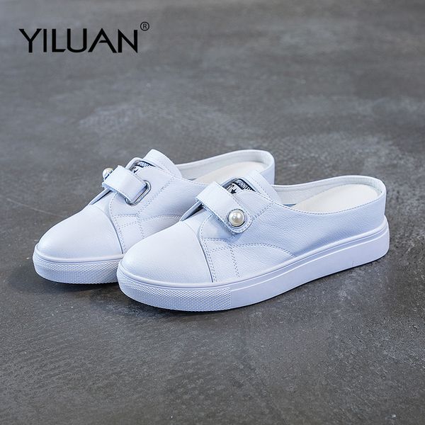2020 summer casual slippers student half drag female leather lazy one foot cool drag increase thick bottom small white shoes, Black
2020 summer casual slippers student half drag female leather lazy one foot cool drag increase thick bottom small white shoes, Black