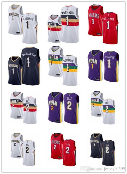2019 men women youth new 13 orlean 13 pelican 1 zion william on 2 lonzo ball cu tom white purple red 13 nba navy ba ketball jer ey, Black;red
2019 men women youth new 13 orlean 13 pelican 1 zion william on 2 lonzo ball cu tom white purple red 13 nba navy ba ketball jer ey, Black;red