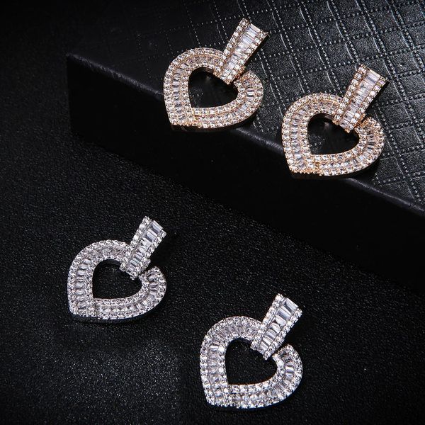 s925 silver needle selling heart-shaped micro zircon ear stud simple versatile exquisite crystal ear stud women's
s925 silver needle selling heart-shaped micro zircon ear stud simple versatile exquisite crystal ear stud women's