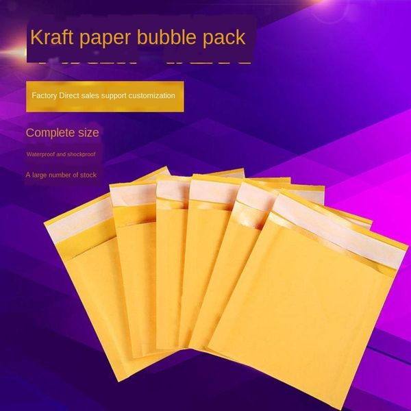 yellow kraft paper logistics waterproof packaging kraft paper packaging bubble seal clothing courier bag waterproof bag
yellow kraft paper logistics waterproof packaging kraft paper packaging bubble seal clothing courier bag waterproof bag