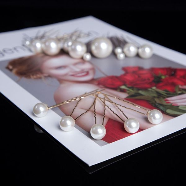 18 pcs/set big small artificial pearl hair stick set sweet u-shaped hairpin headdress wedding bride hair accessories, Golden;white
18 pcs/set big small artificial pearl hair stick set sweet u-shaped hairpin headdress wedding bride hair accessories, Golden;white
