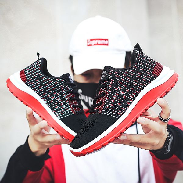 fashion sneakers man mesh shoes comfortable lace-up male shoes lightweight casual breathable men footwear walking sports size 44, Black
fashion sneakers man mesh shoes comfortable lace-up male shoes lightweight casual breathable men footwear walking sports size 44, Black