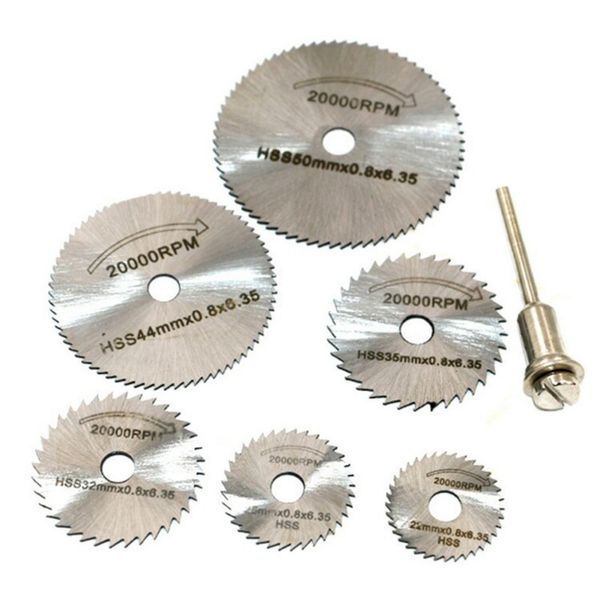 7pcs /set hss circular saw blade rotary tool for dremel metal cutter power tool set wood cutting discs drill mandrel cutoff qst
7pcs /set hss circular saw blade rotary tool for dremel metal cutter power tool set wood cutting discs drill mandrel cutoff qst