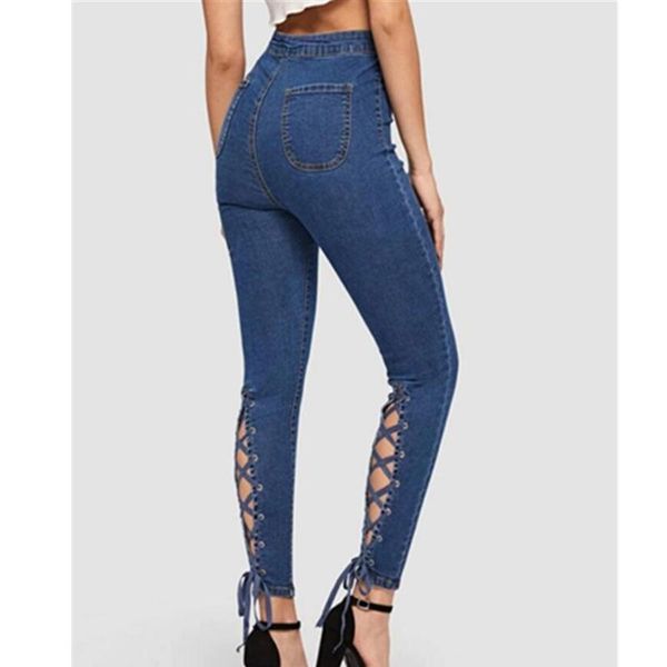 women elastic skinny jeans female slim pencil pants ribbon perforated denim trousers 2020 spring autumn r2353, Blue
women elastic skinny jeans female slim pencil pants ribbon perforated denim trousers 2020 spring autumn r2353, Blue