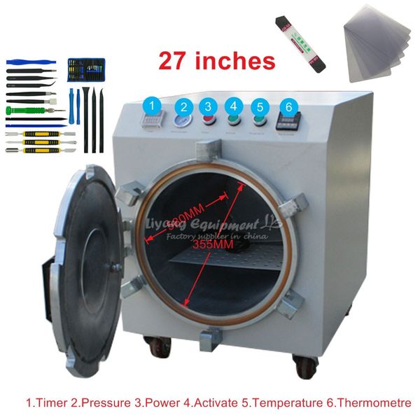220v/110v 27 inch ly 969 auto air-lock oca bubble defoaming machine removes bubble
220v/110v 27 inch ly 969 auto air-lock oca bubble defoaming machine removes bubble