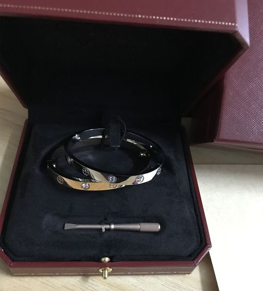 316l stainless steel screw love bracelets with screwdriver screws never rose gold love bracelets bangle with high-grade original box, Black
316l stainless steel screw love bracelets with screwdriver screws never rose gold love bracelets bangle with high-grade original box, Black